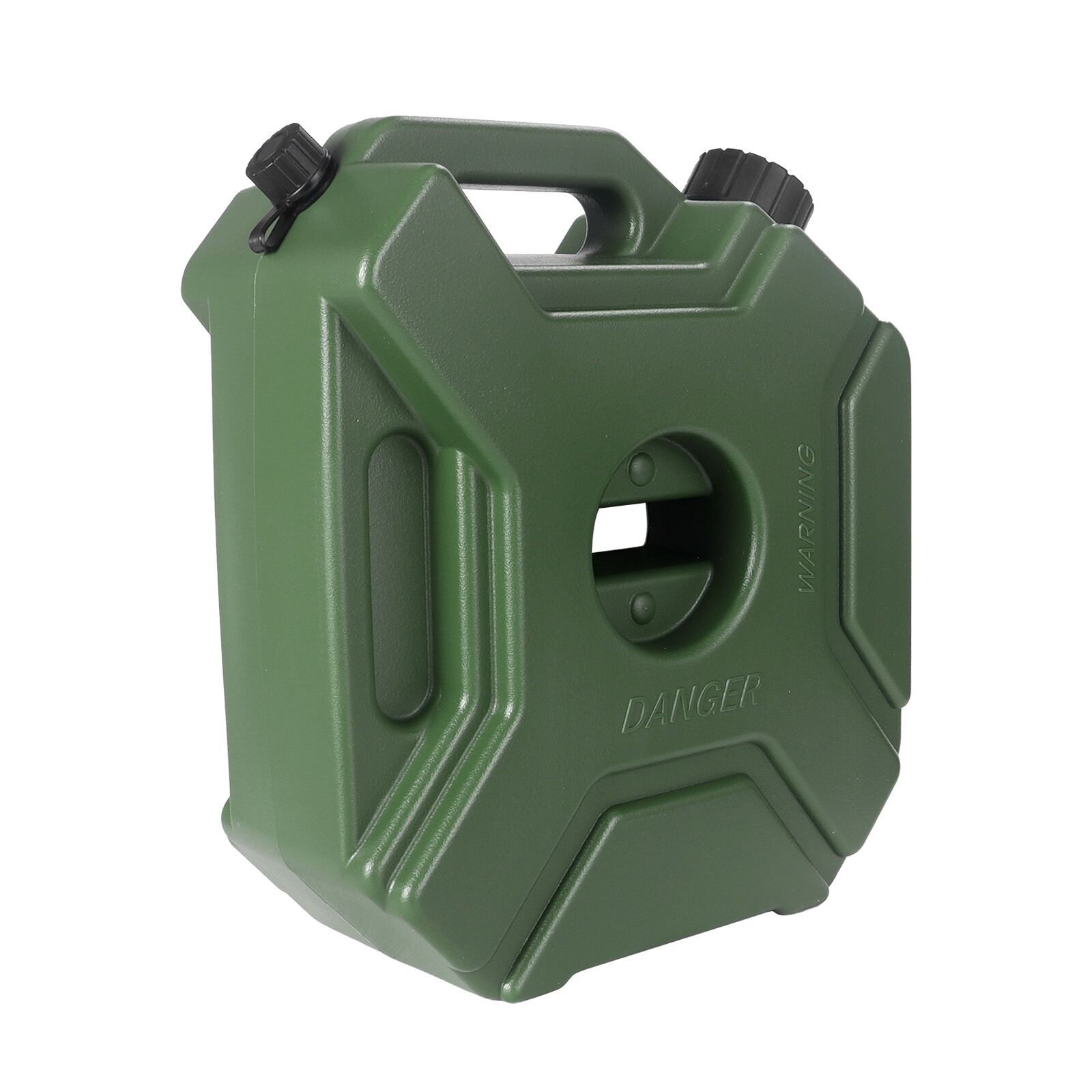 Green 1.3 Gallon Gas Can 5L Spare Oil Storage Fuel Tank For ATV UTV Motorcycle