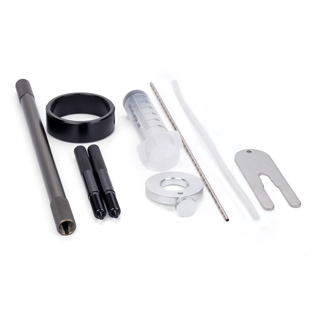 Universal Motorcycle Fork Spring Compressor Tool and Fork Oil Level Tool Kit NEW