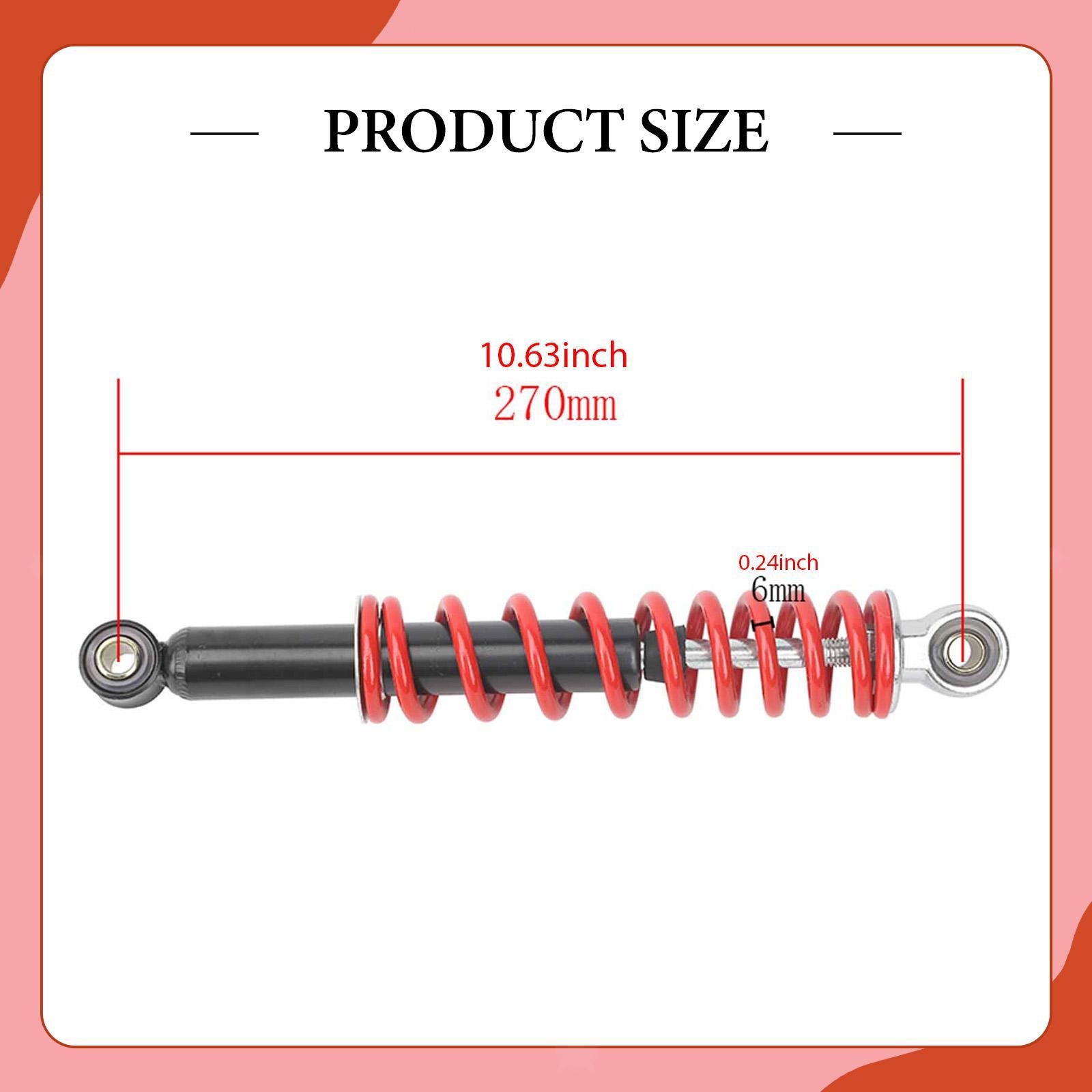 Motorcycle Shock Absorber Front 27cm Garage ATV Part Suspension Spring Shock