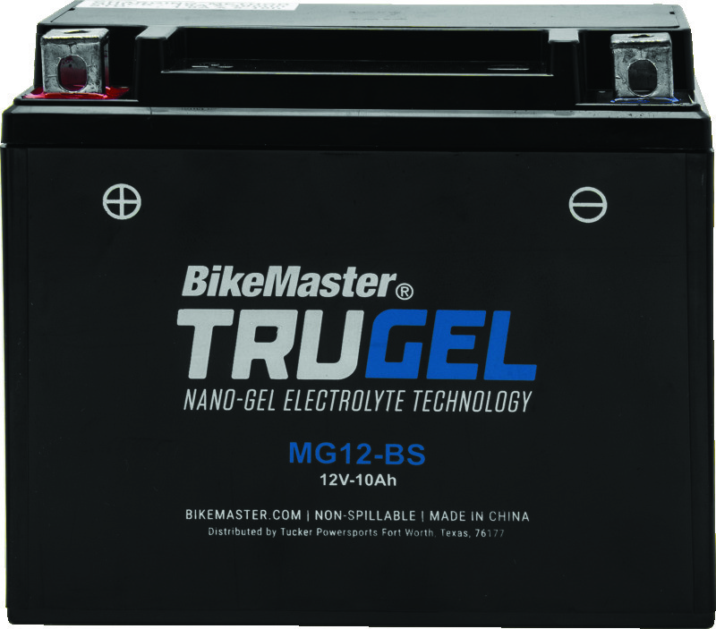 BikeMaster TruGel Battery For MG12-BS Powersports Gel Battery With 2-Year