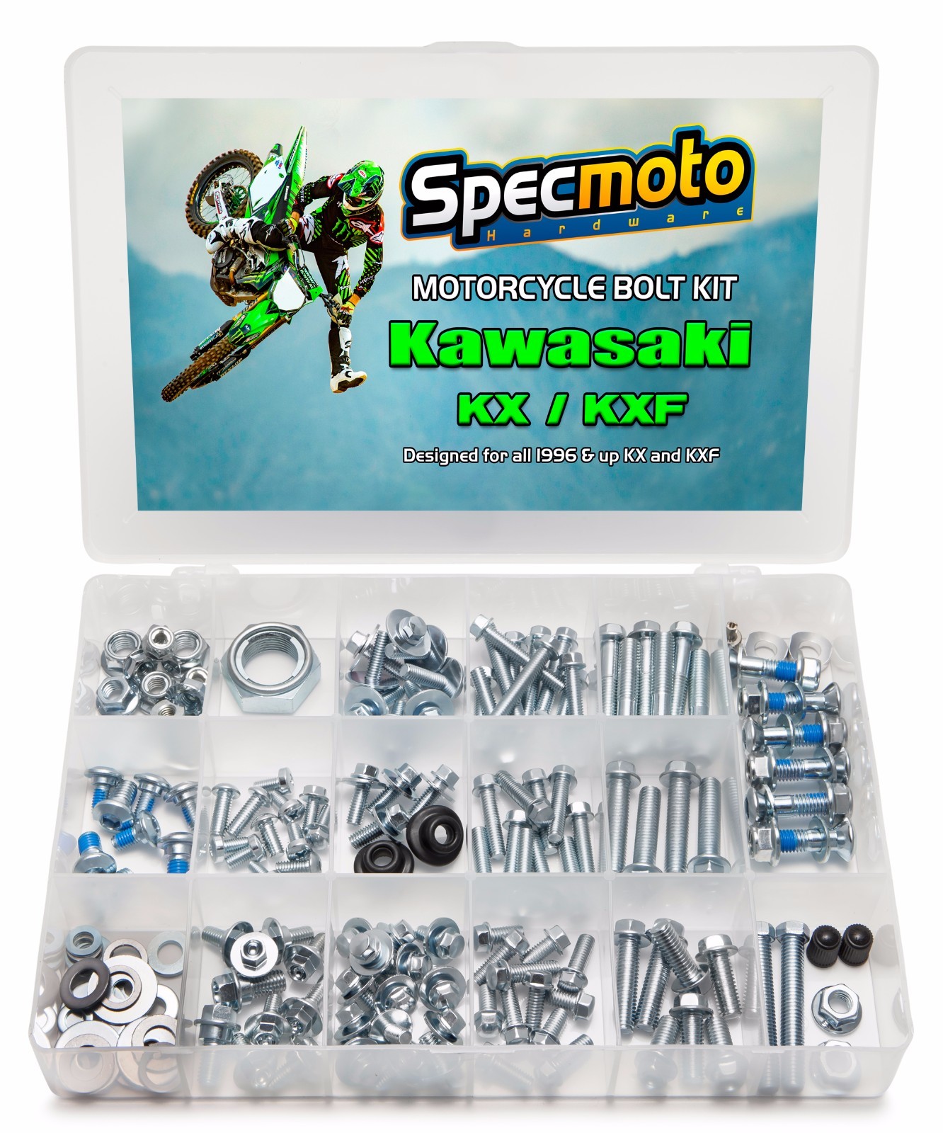 KAWASAKI Specmoto Bolt Kit KX 80 85 100 125 250 250F 450F 500 KXF KX250F KX450F