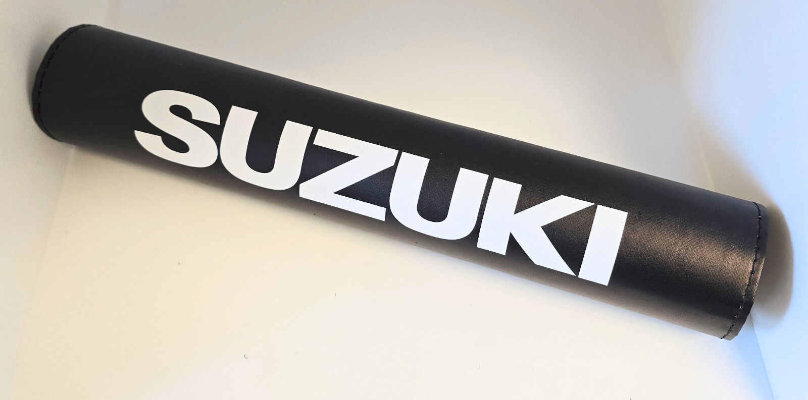 Suzuki Vintage Design Motorcycle Bar Pad 12″ Black Matte Finish