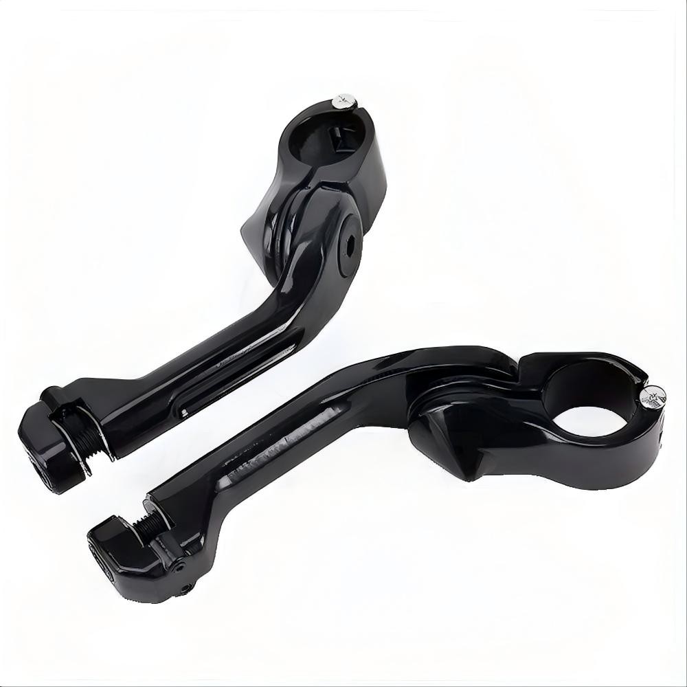 1 1/4″ 32mm Adjustable Highway Foot Pegs Peg Mount Kit For Harley Street Glide