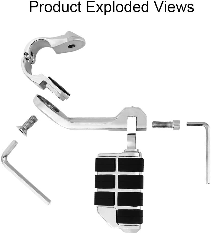 Chrome Aluminum 1-1/4″ Highway Engine Guard Foot Peg For Honda Goldwing GL1800