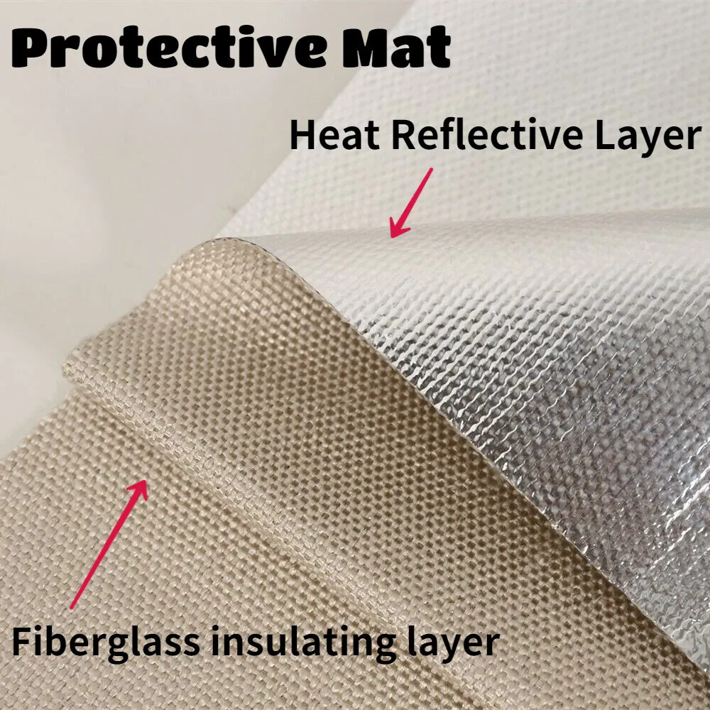 Backed Aluminized Self Adhesive 20”X40’’Thermal Insulation High Temp Protection
