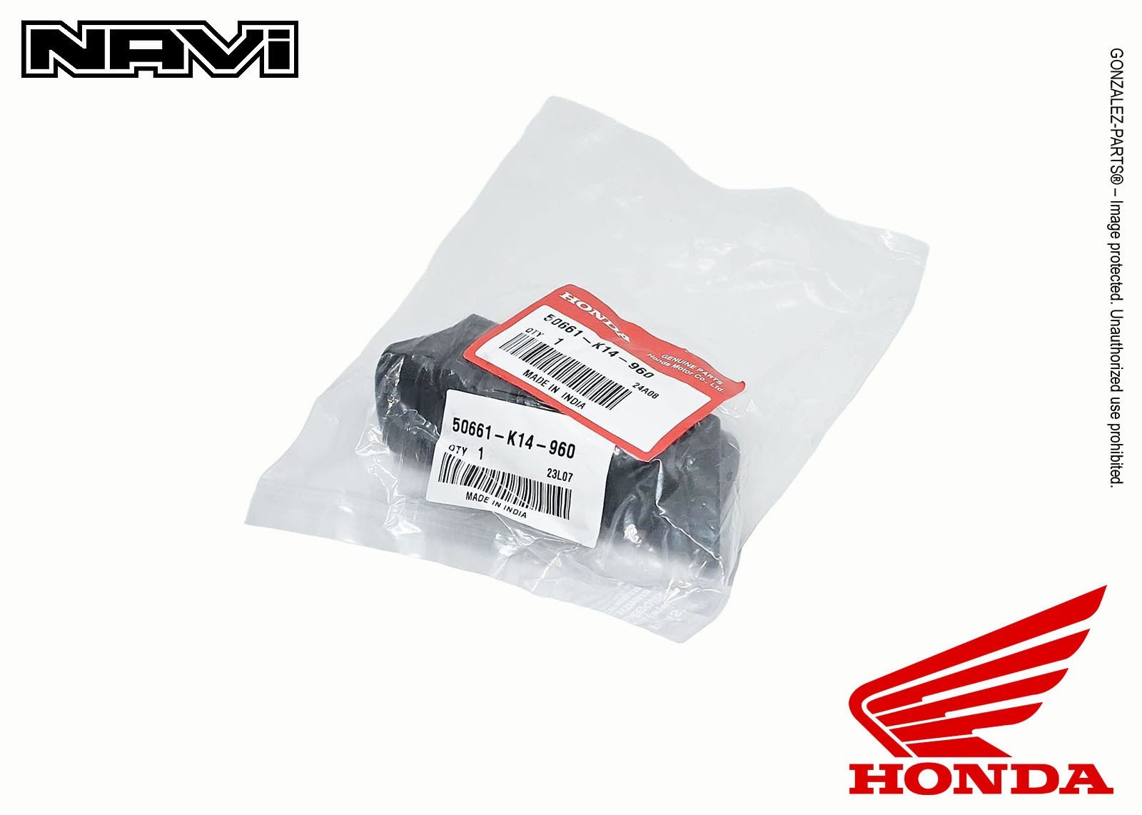 HONDA FOOTPEG RUBBER 2022-2024 NAVI NVA110B GENUINE OEM NEW 50661-K14-960