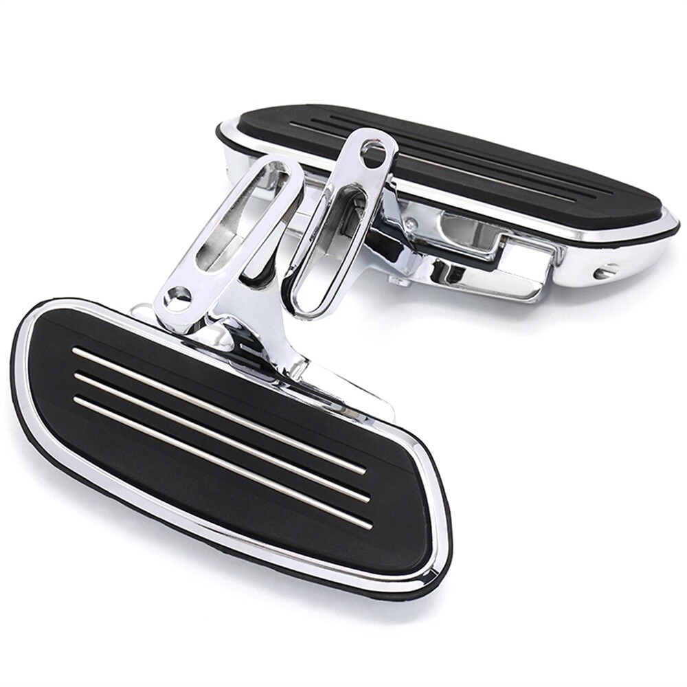 For Harley Road King FLHR 1994-2023 Chrome Passenger Footboard Rear Floorboards