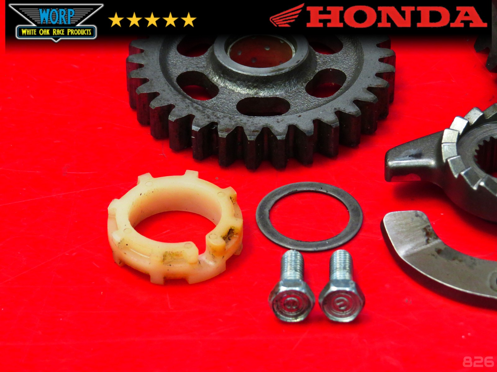 1982 HONDA CR250R KICK START STARTER KICKSTART GEAR SHAFT SPINDLE OEM / CR480