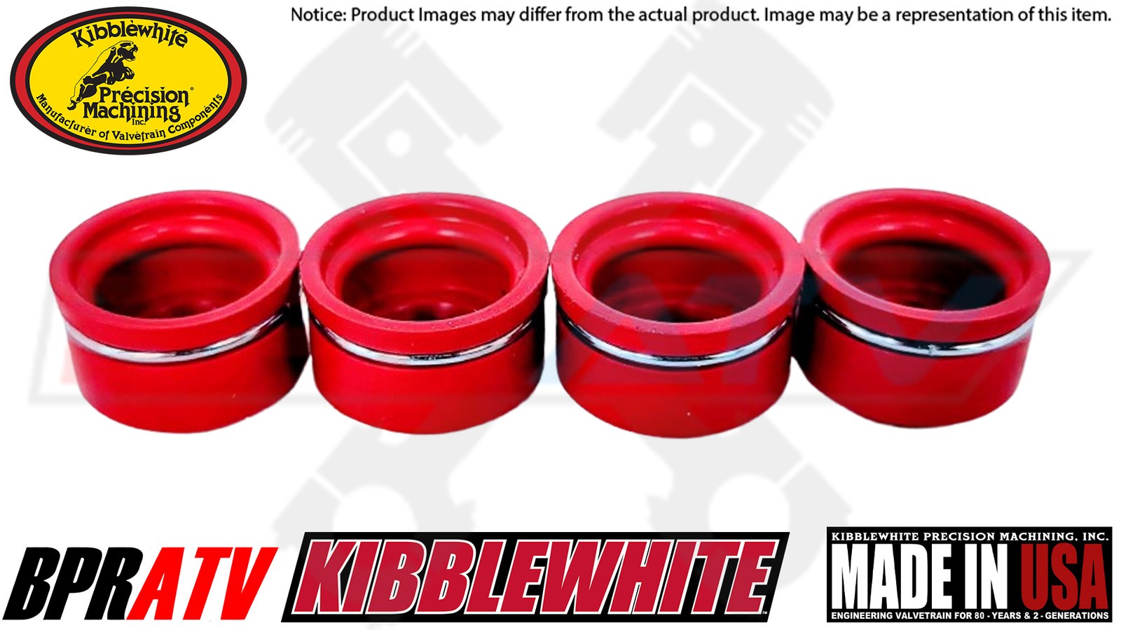 69-78 Honda CB750 CB 750 Kibblewhite Precision RED Viton Valve Seals Set of 8