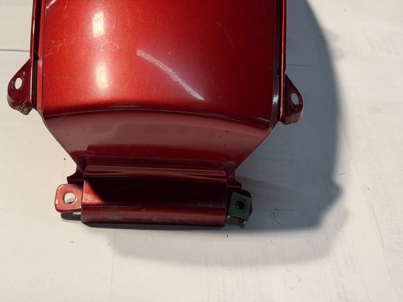 BMW R1100RT Motorcycle Tank Center Cover 46632313798 Shroud Marrakesh Red