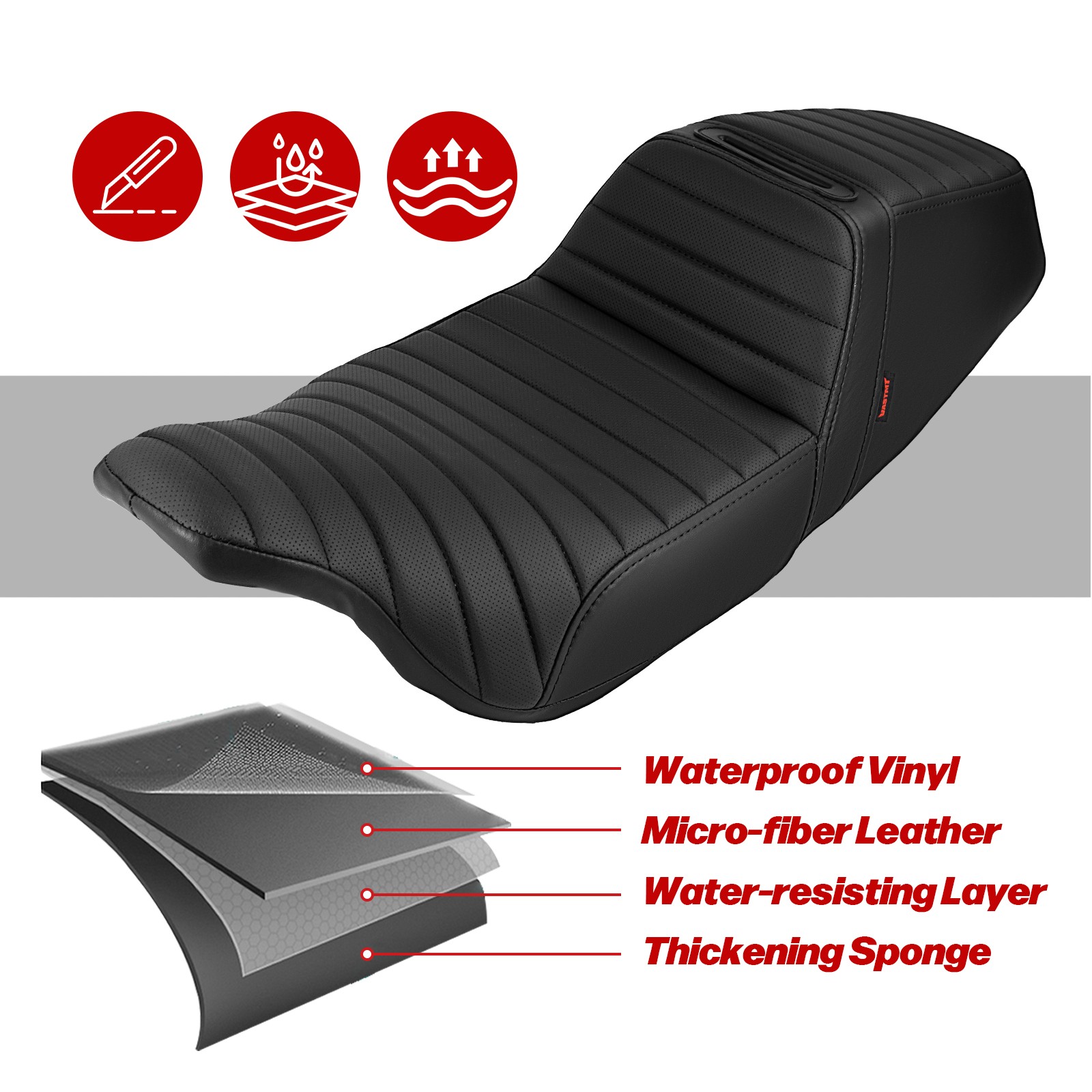 1998-2007 For Harley Road Glide FLTR / EFI FLTRI Step Up Gel Softer Seat Cushion
