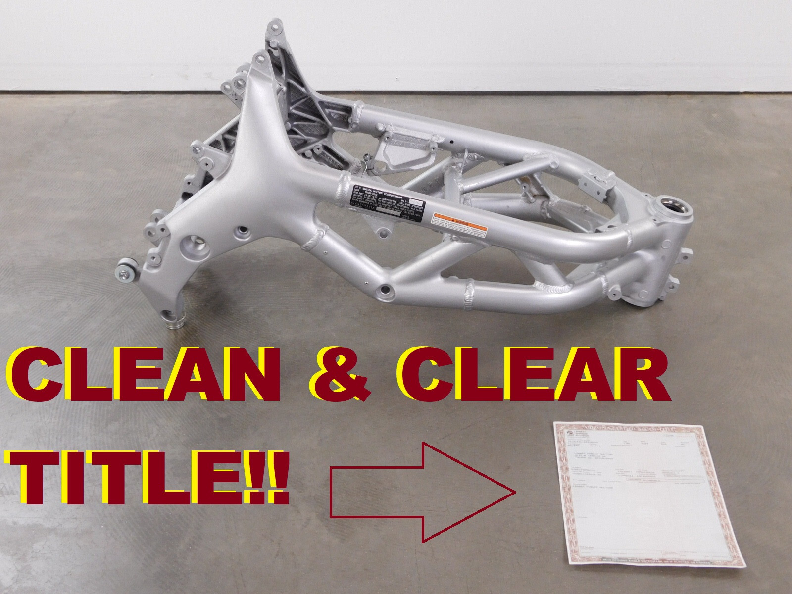 Main Frame ~ STRAIGHT Chassis! ~ GOOD 2 GO! Yes Sir!! 99-02 SV650 SV650S