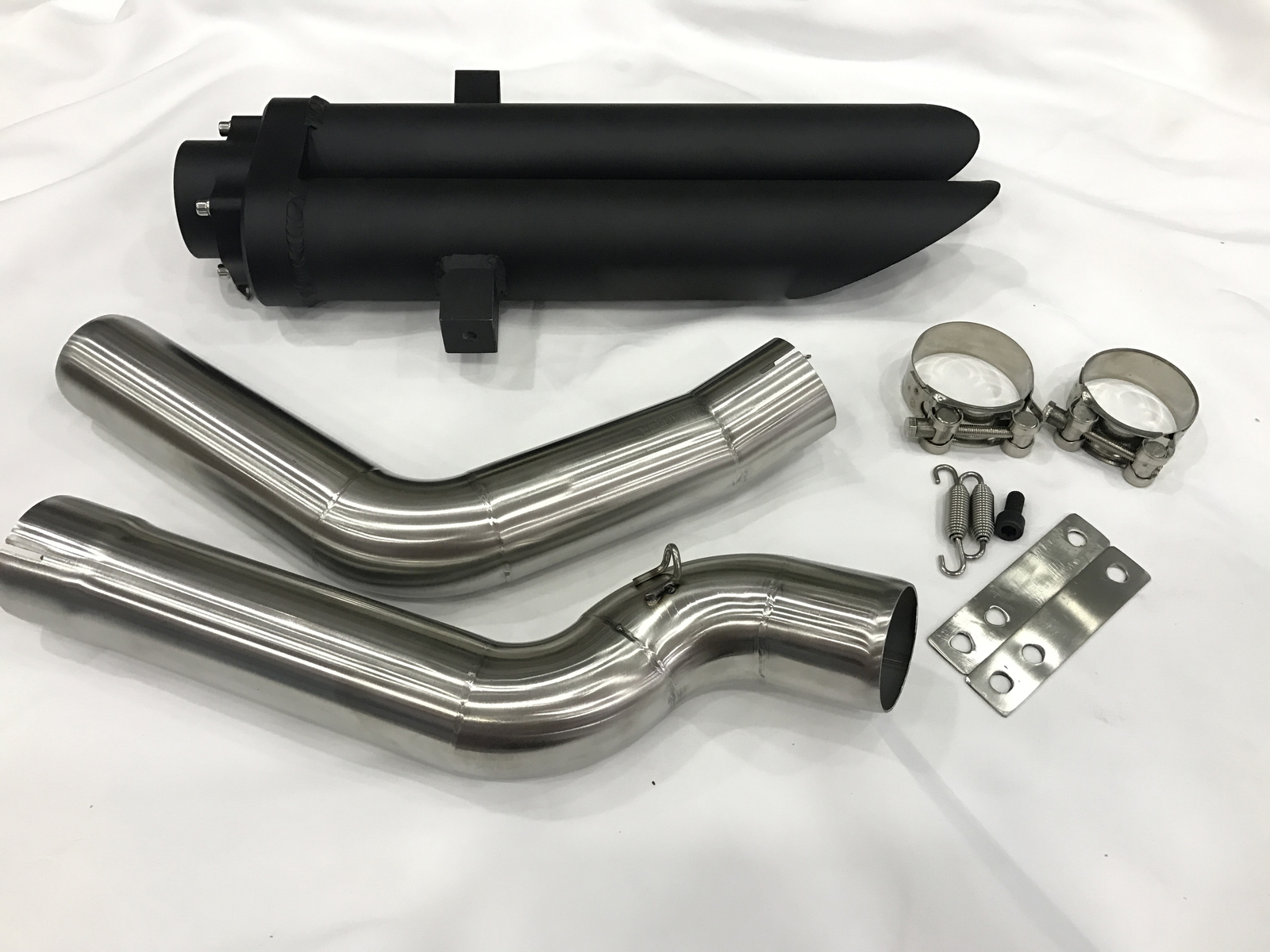 For Honda CBR600RR F5 2005-2024 Exhaust System Muffler Tips Tail Link Pipe Black