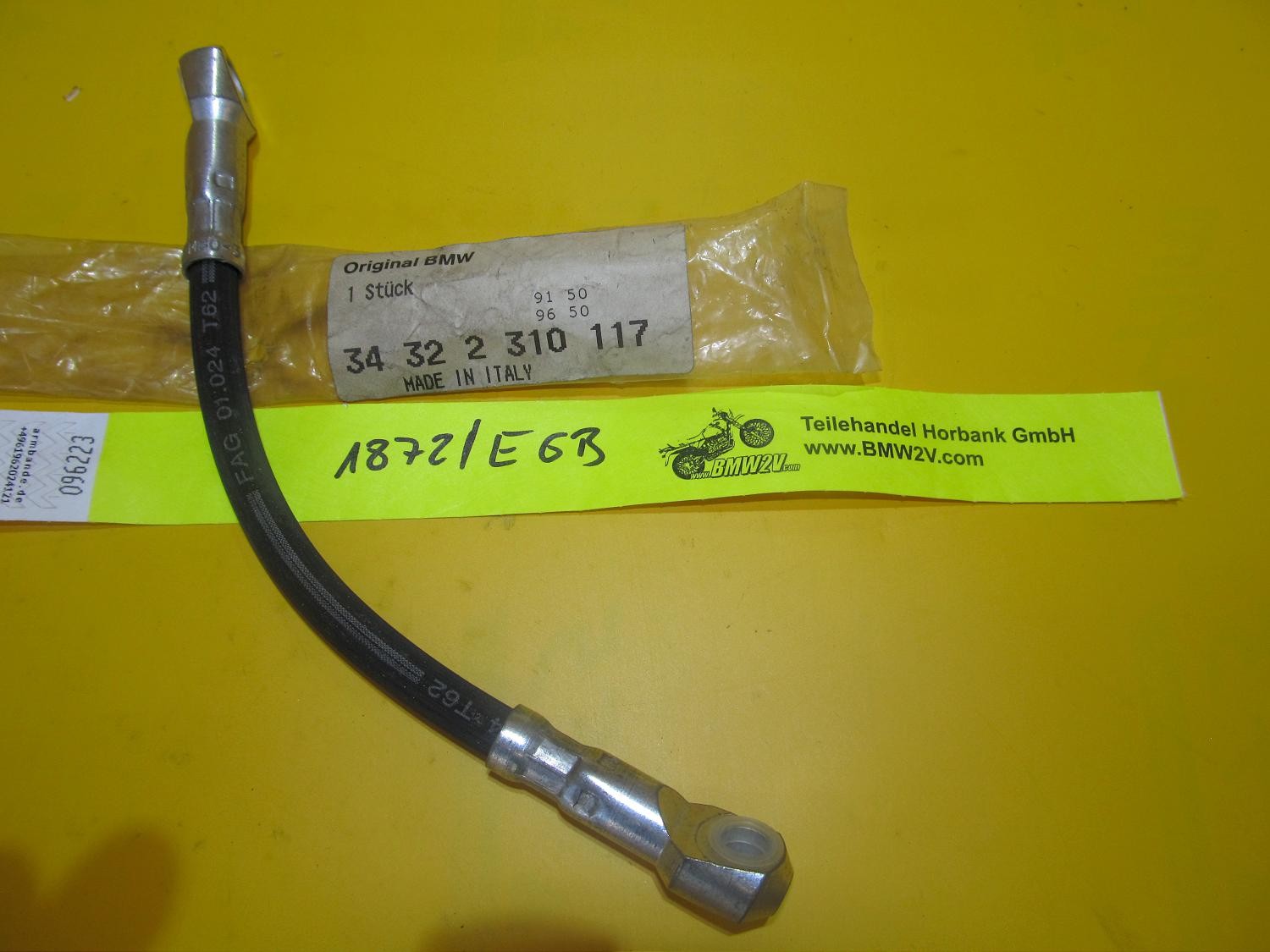 BMW K100 brake line brake hose L = 217 mm new 2310117 brake line new
