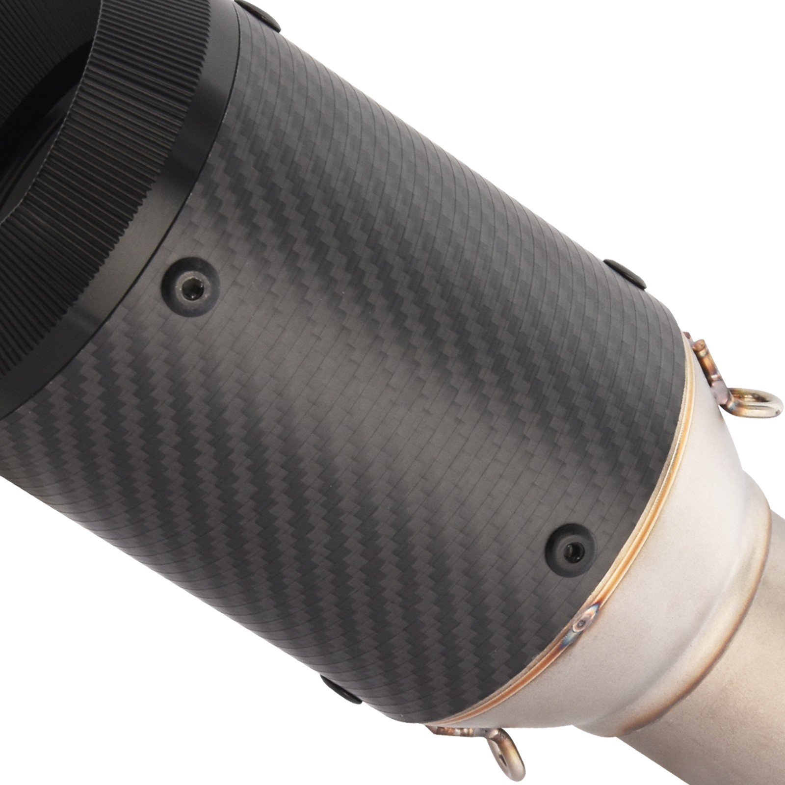 For Kawasaki Ninja ZX4R ZX4RR 2023-2025 Carbon Exhaust Mid Link Pipe Muffler