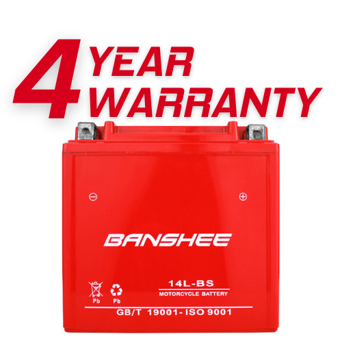 YTX14L-BS High Performance – Maintenance Free – Sealed AGM Motorcycle Battery