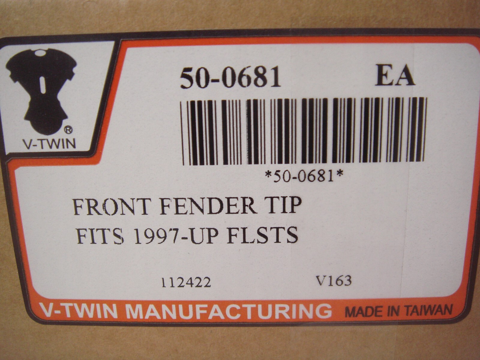Harley Front Fender Tip Chrome Heritage Springer FLSTS 1997 Up V-Twin 50-0681 X4