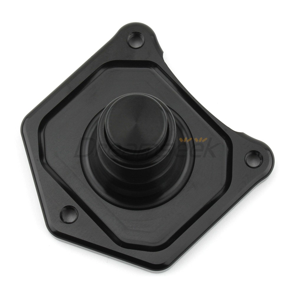 Black Solenoid Cover Starter Push Button for Harley Big Twin Dyna 1991-2023 CNC
