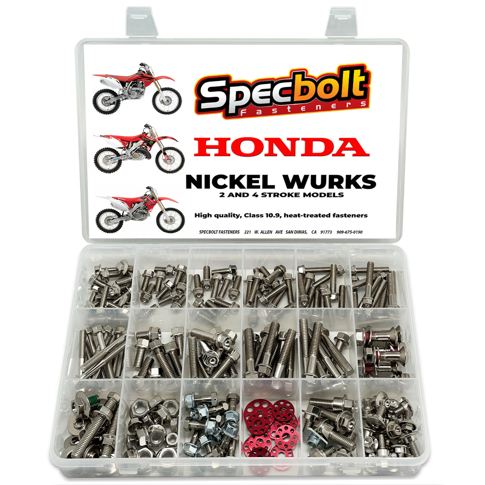 Honda CRF Nickel Wurks Bolt Kit CRF150R CRF250R CRF450R Exceeds Titaniums Bling!