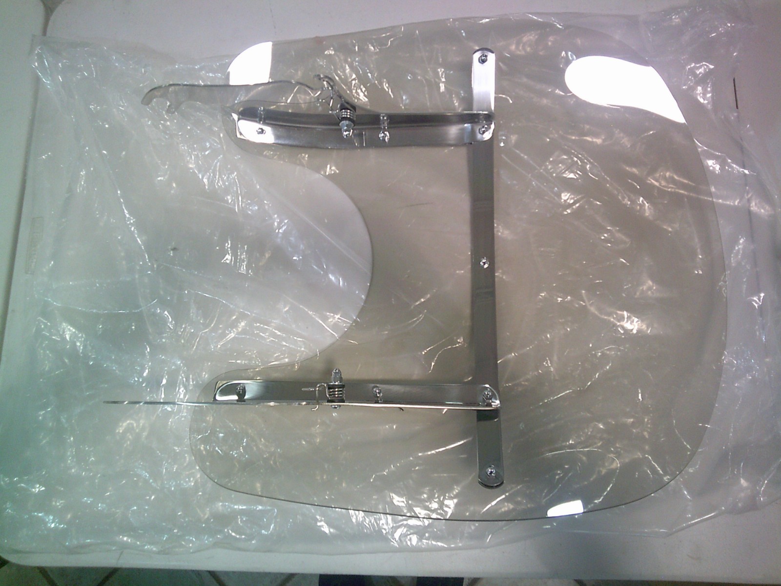 H-D Softail Detachable King-Size Windshield Chr, Std, Clear, ’86-Later-58651-97A