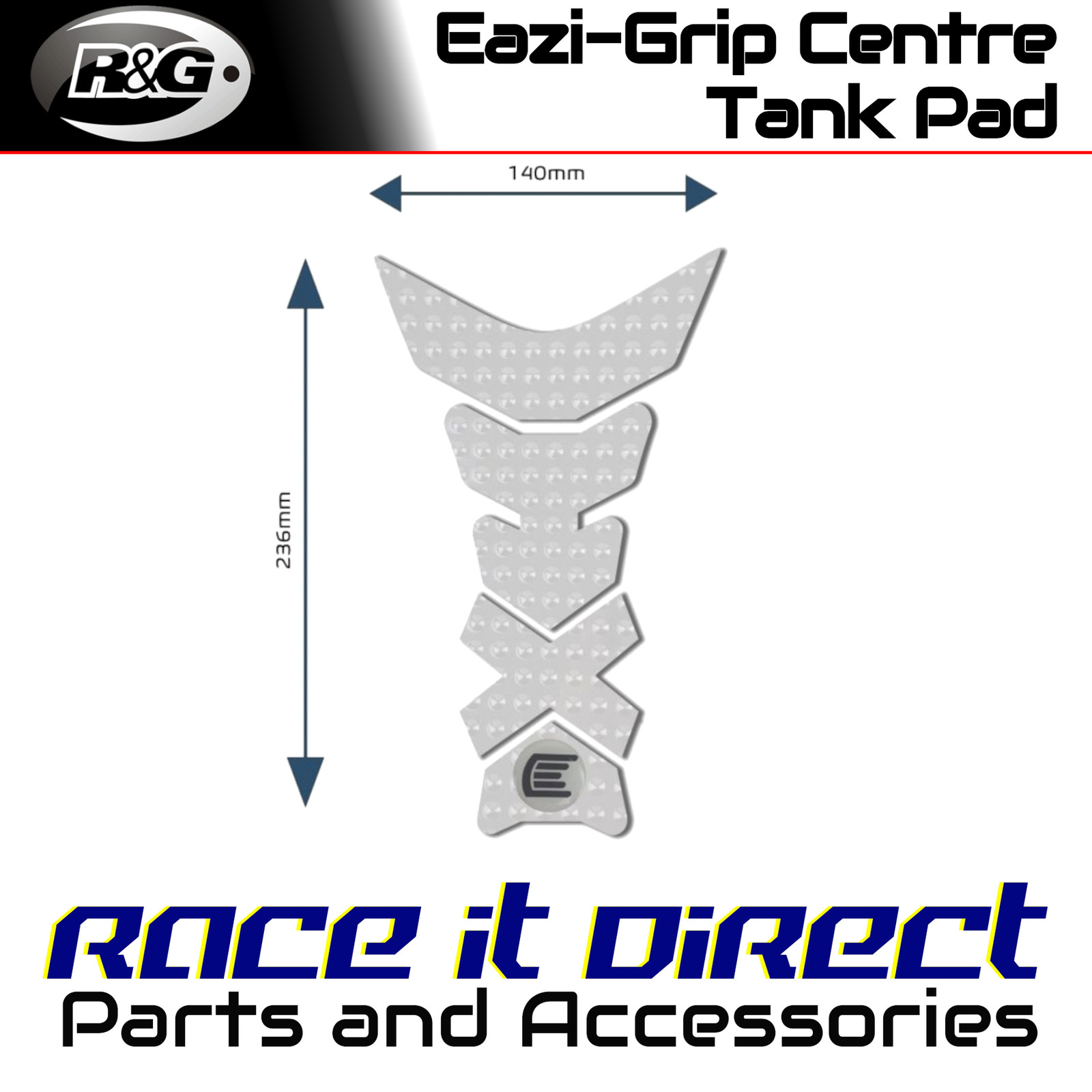 Eazi-Grip Centre Tank Pads for Ducati Monster 797 2014-2018 EVO C Clear
