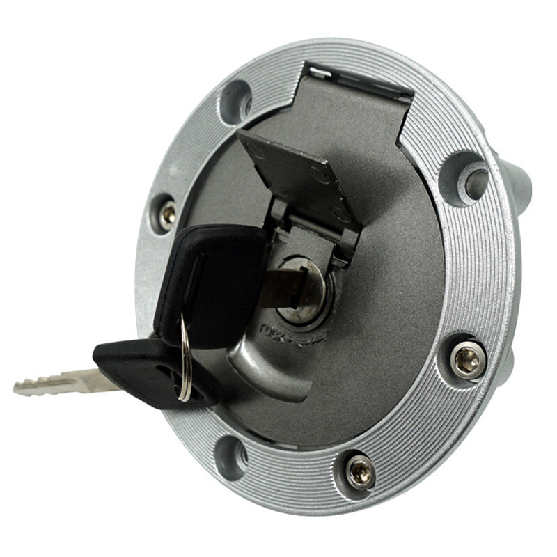 US Refitted Motorcycle Modified Gas Cap Fuel Tank Cover Lock with 2 Keys Alloy