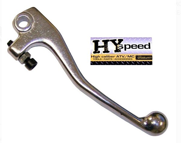 HYspeed Brake Lever Polished Silver Aluminum Honda Gas Beta Kawasaki Suzuki