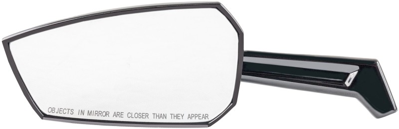 Kuryakyn 10010-2 Enygma Mirrors Gloss Black A380 Aluminum Motorcycle
