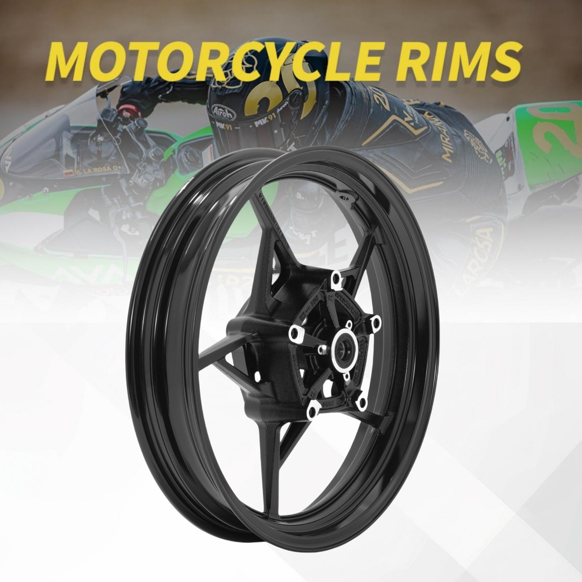 17″x3″ Front Wheel Tubeless Rim for Kawasaki Ninja 400 Z400 19-24 18 19 20 21 22