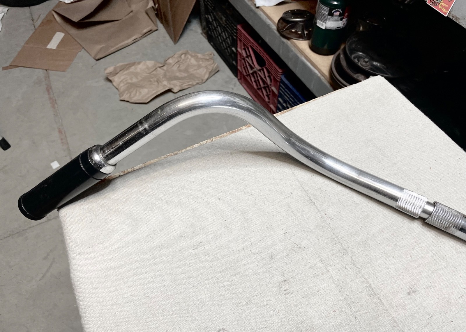 Harley FL Shovelhead Glide Split Handlebars, Internal Throttle (OEM, 1972-E74)