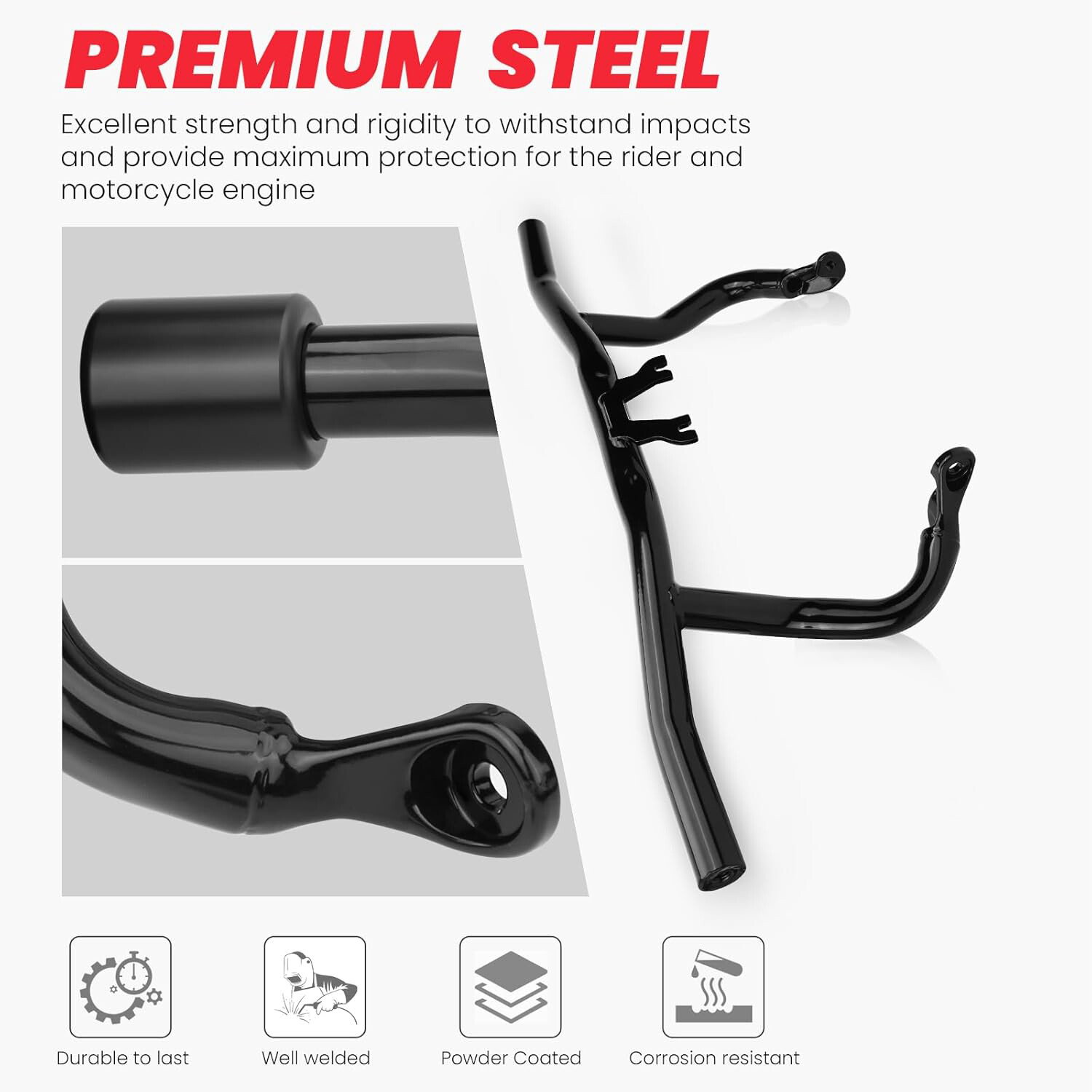 Flat Out Bar Engine Guard Crash Bar for 2014-25 Harley Road Street Glide Special