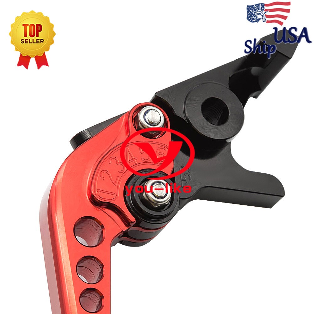 CNC Red Short Brake Clutch Lever Set For Kawasaki VERSYS 300X/Z125 pro 2017-2018