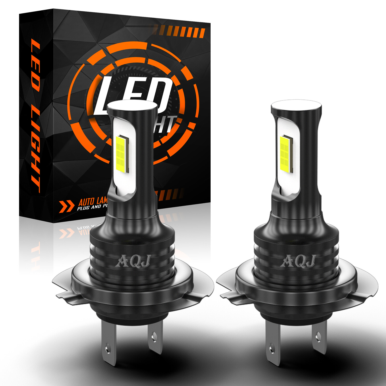For Kawasaki Ninja 250r 2008-2012 Motorcycle LED Headlight H7 White Bulbs 6000K