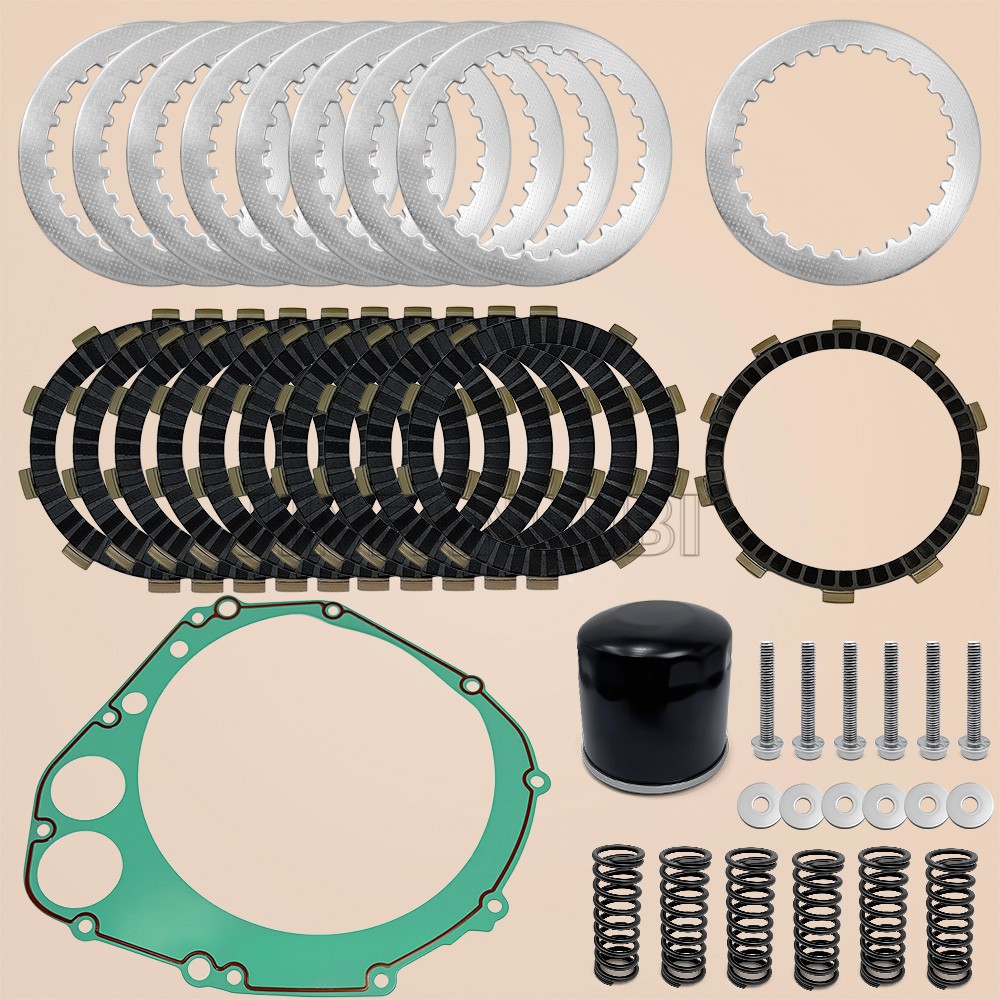 Clutch Friction Plates Kit w/Cover Gasket for Suzuki GSXR600 GSXR750 2000-2005
