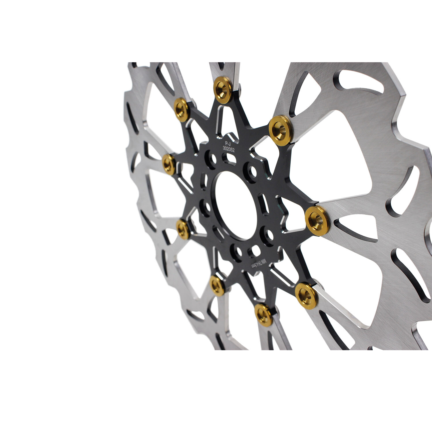 14″ Big Front Brake Rotor w/Caliper Bracket for Harley 00-17 Dyna 00-14 Softail