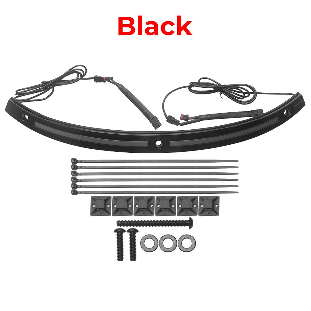 Batwing Windshield Trim LED DRL Signal For Harley Street Electra Glide 14-2024