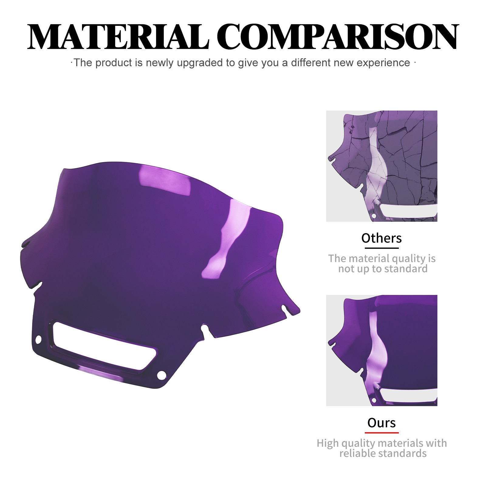 8.5″ Windshield Purple Windscreen Fits For Harley Low Rider ST FXLRST 117 22-25