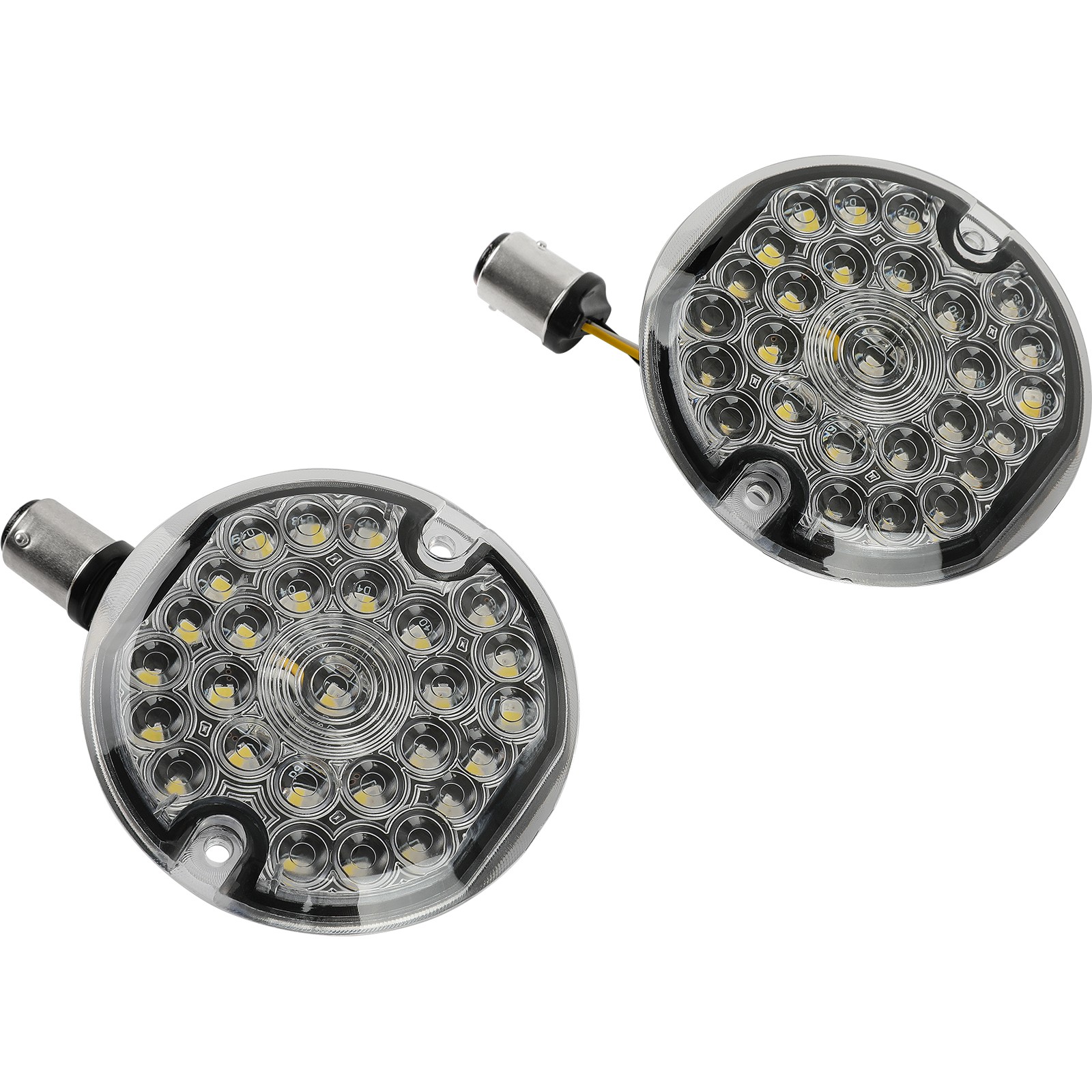 3-1/4″ Front 1157 LED Turn Signals Blinkers For Harley Road King Classic Touring