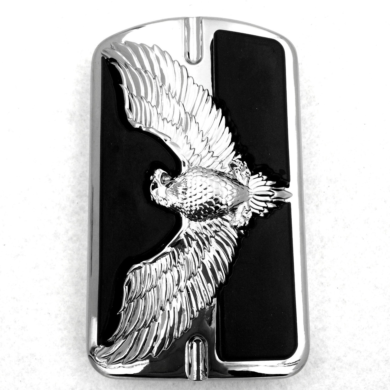 HTTMT- Eagle Chrome Brake Pedal Large Pad For Harley Touring Softail Fat Boy