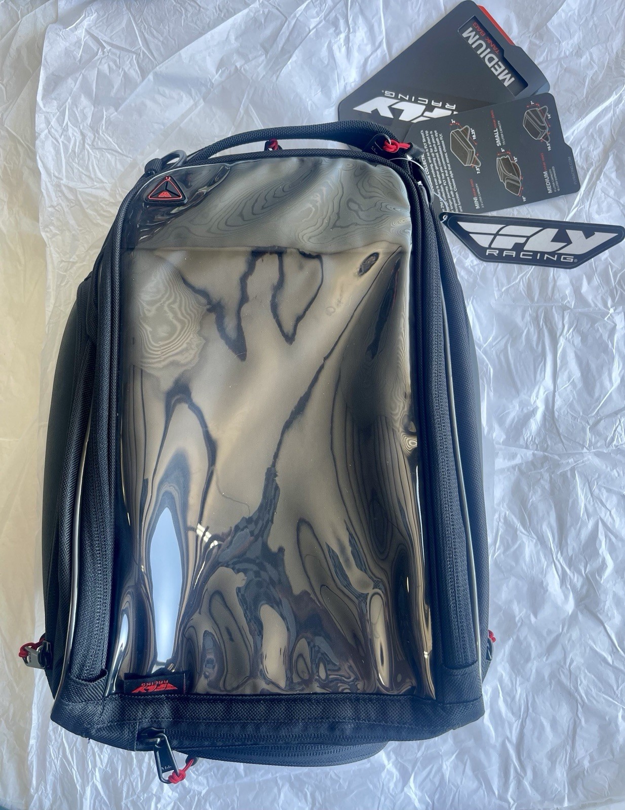 Fly Racing Magnetic Motorcycle Tank Bag Size:Medium PN:479-10600