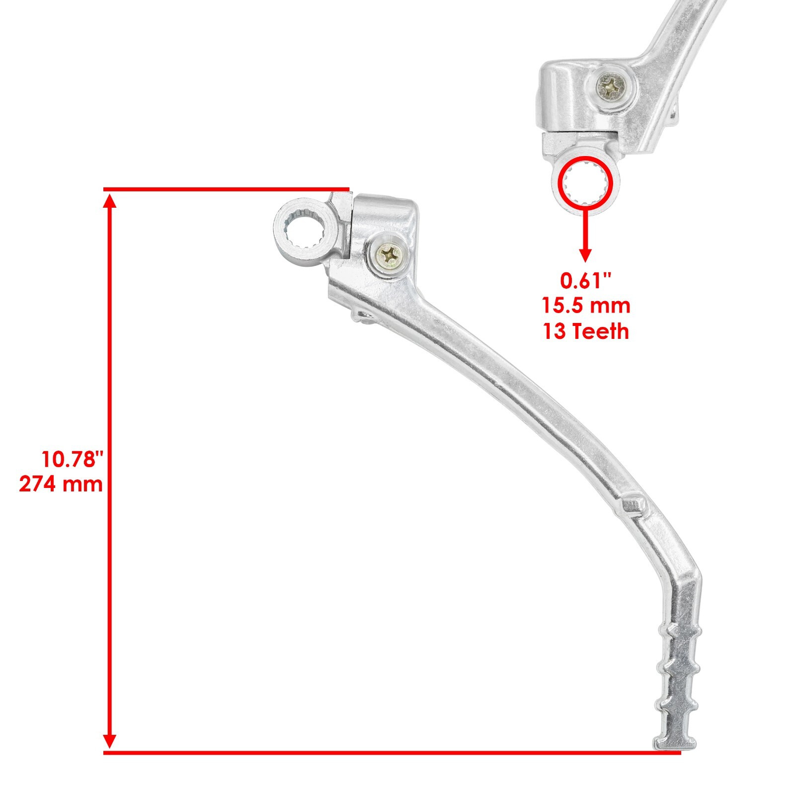 Caltric Kick Start Starter Lever for Suzuki RM-Z250 RMZ250 2007 2008 2009 2010