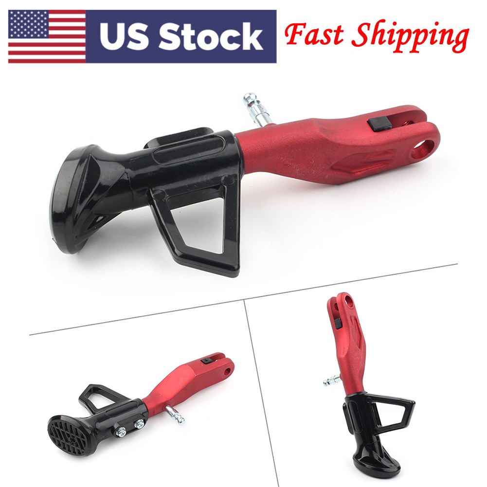 Adjustable 18-21CM Motorcycle Kickstand Foot Stand Support Side Stand Aluminum