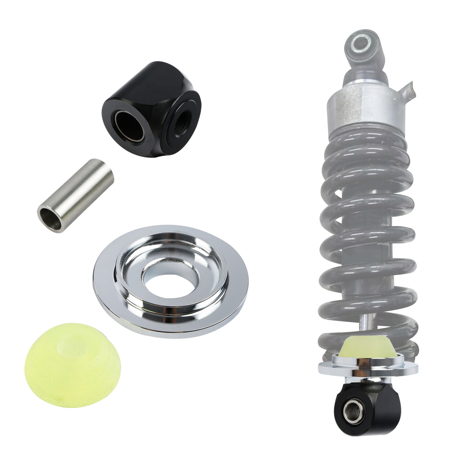 1 1/4″ Rear Shock Lowering Bracket Kit Fit For Harley Softail Slim Standard 18+