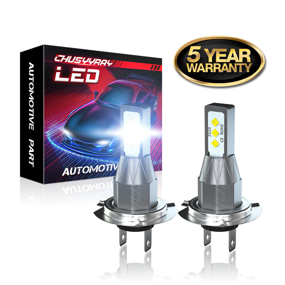 2x Super Bright H7 LED Headlight Kit High Low Beam Bulbs 3300000LM 6000K White