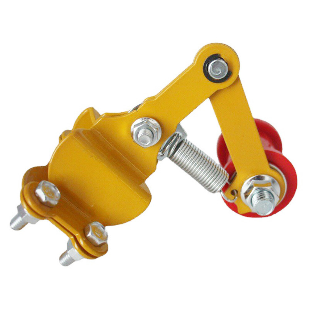 Bolt On Chain Tensioner &Roller Adjuster for Motorcycle ATV Dirt Bike Yellow+Red
