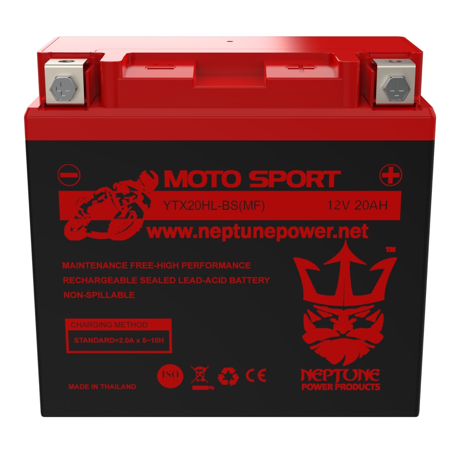 Neptune Power Products Replacement For Moto Classic YTX20HL / YTX20L 12V 20Ah