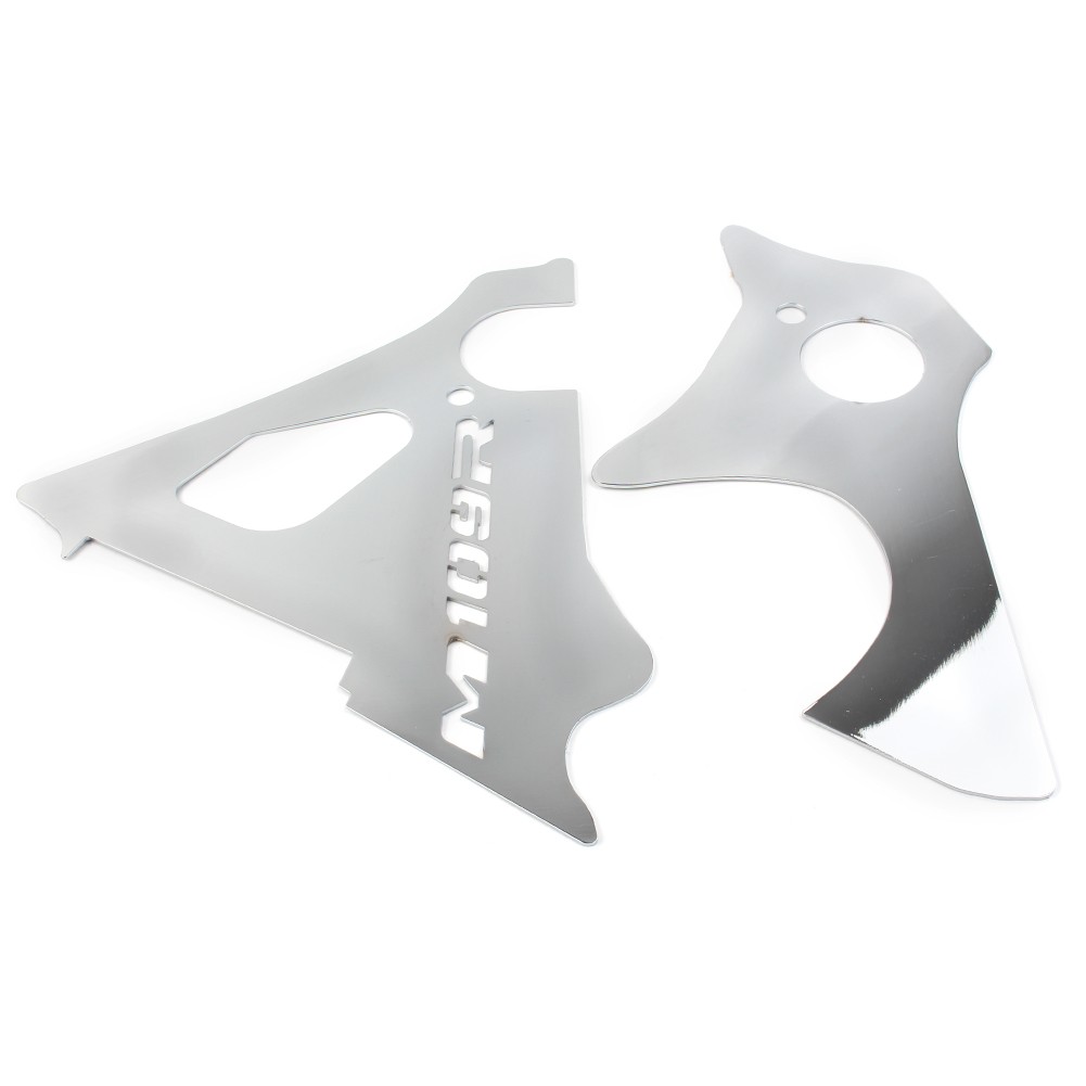 Fit Suzuki M109R/INTRUDER M1800R Engine Side Covers Frame Fillers Keyhole Silver