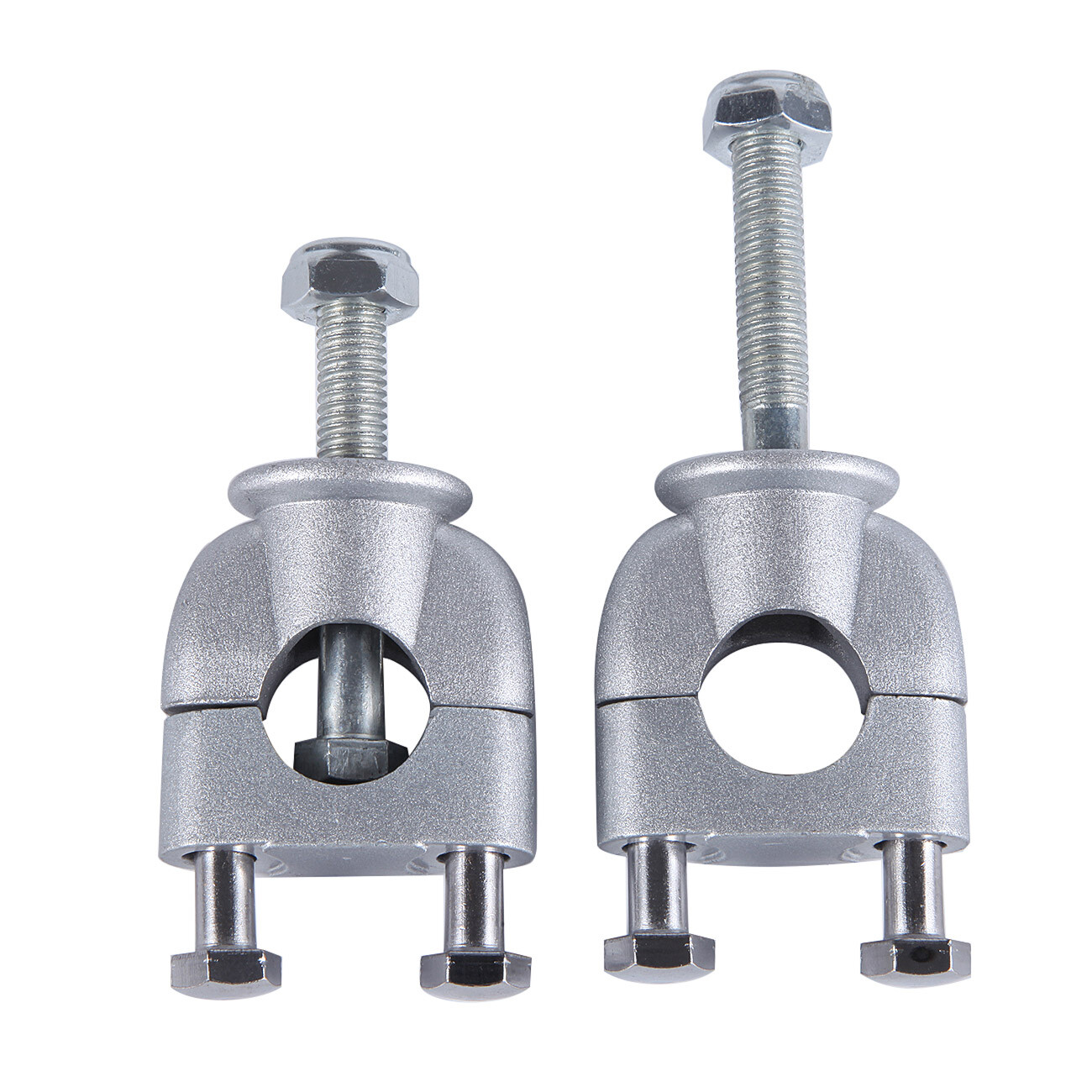 7/8″ 22mm Handlebar Mount Riser Clamp Chrome For Kawasaki KX125 KX250F KX250