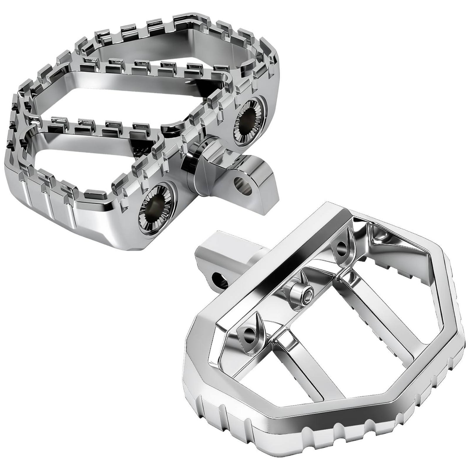 Universal Mini Adjustable Wide Floorboards FootPegs For Harley Touring Softail
