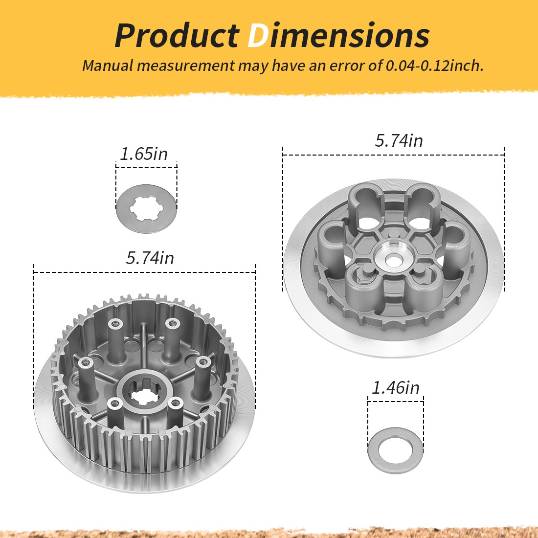 Clutch Center Inner Hub & Outer Pressure Plate For Suzuki RM250 1996-2006 RM250Z
